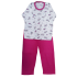 0367 Pijama Comprido Pink com Unicórnio +R$ 75,00